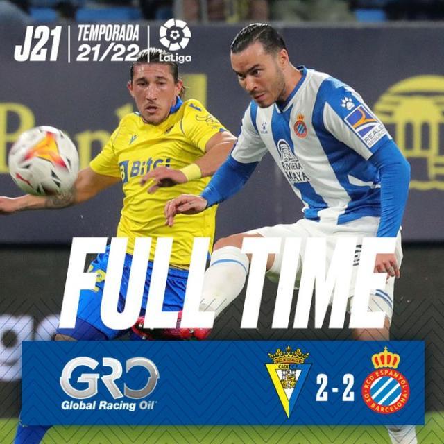 1642546617103006382.jpg 球探体育即时比分比分-【西甲】武磊替补未出场德托马斯绝平 西班牙人2比2